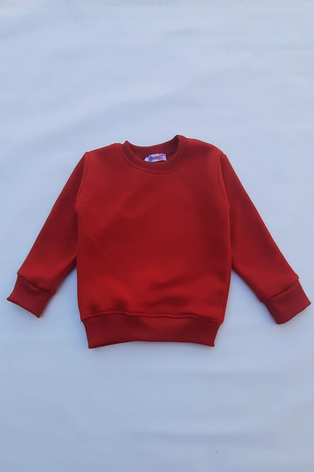 The Wert Unisex Mor Basic Içi Polarlı Örme Kalın Sweatshirt