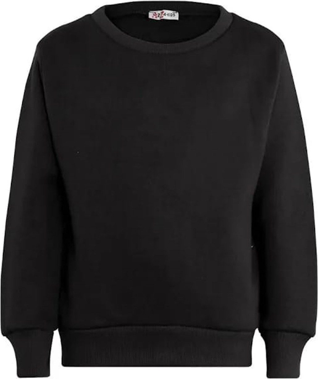 The Wert Unisex Mor Basic Içi Polarlı Örme Kalın Sweatshirt