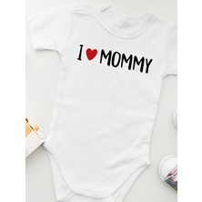 Alâhane I Love Mommy Bebek Body Zıbın - Anne Hediye