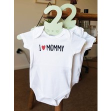 Alâhane I Love Mommy Bebek Body Zıbın - Anne Hediye