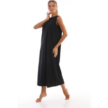 Medipek Bej Kolsuz Elbise Astarı Jupon Içlik Siyah Jarse Kumaş Rahat Kullanım İçin