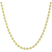 Mistik Silver Top Zincir 14 Ayar Gerçek Altın Zincir Kolye - Kalınlık: 2.50 mm (585 Damgalı)