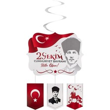 Çıtı Pıtı Store Asmalı Tavan Süs Beyaz 29 Ekim Cumhuriyet Bayramı
