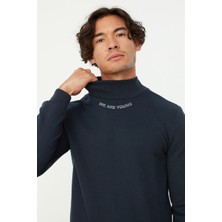 Kiff Kıff Balıkçı Yaka Sweatshirt Lacivert (We Are Young)