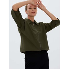 Selen Yeşil Kadın Mont 22KSL9185
