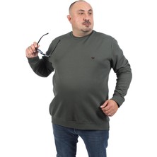 Starbattal Büyük Beden Sweat Double Face Basic 22719-HAKI