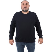 Starbattal Gipeli Sweat Bisiklet Yaka Wreath 22713-LACIVERT