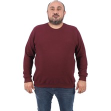 Starbattal Gipeli Sweat Bisiklet Yaka Wreath 22713-BORDO