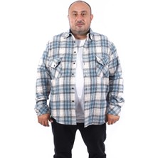 Starbattal Büyük Beden Oduncu Gömlek Sportsman 22215-PETROL