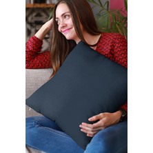 RugViva 43 x 43 cm Laci Kırlent Yastık Kılıfı Tay Tüyü Döşemelik Premium Kumaş Dekoratif Çift Taraflı KRL022