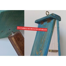 Mim Ahşap Kuş Evi Iki Katlı Masif Ahşap  Dekoratif 1+1 Kuş Yuvasi