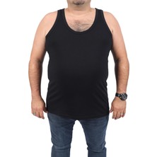 Mocgrande Büyük Beden %100 Pamuk 2li Atlet 11200-SIYAH