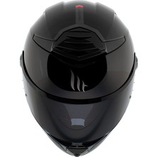 Mt Helmets Kask mt Thunder 4 Sv Solid A1 Gloss Black Şeffaf Vizör