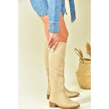 Fox Shoes Ten Süet Düz Taban Günlük Kadın Çizme L726600902