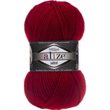 Alize Superlana Midi 56 Kırmızı (5 Adet)