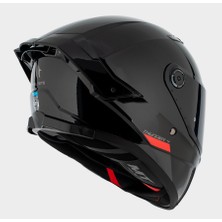 Mt Kask Thunder 4sv Solid A11 Parlak Siyah - Şeffaf Vizörlü - Iç Güneş Vizörlü
