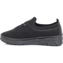 Konfores 1356 Anatomik Kadın Mevsimlik Ayakkabı - NKT01356-SIYAH-36