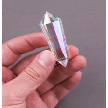 NehirTaş Sertifikalı   Aura Vogel Kristal 6 cm x 24 Facet