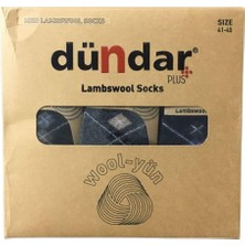 Dündar Erkek Plus Lambswool Yün Çorap 5909 - 6 Adet