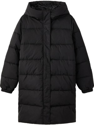 Lmtd Düz Siyah Kız Çocuk Yelek Nlfmyı Long Jacket2