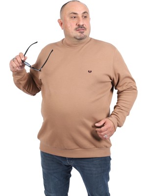 Starbattal Büyük Beden Sweat Double Face Basic 22719-S.KAHVE