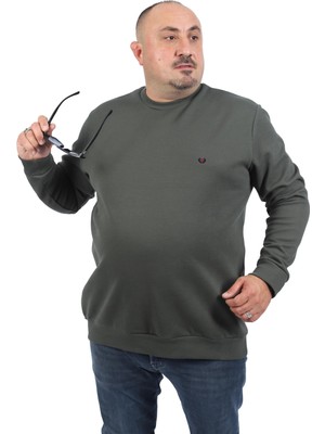 Starbattal Büyük Beden Sweat Double Face Basic 22719-HAKI