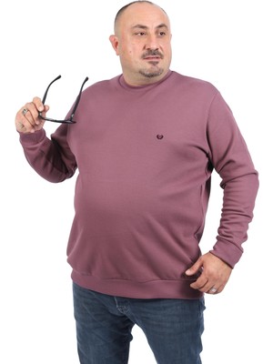 Starbattal Büyük Beden Sweat Double Face Basic 22719-LILA