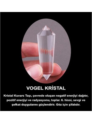 NehirTaş Aura Vogel Kristal 6 cm x 24 Facet