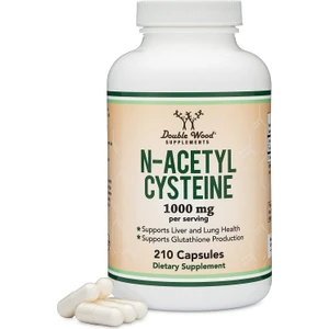 Double Wood Nac N-Acetyl Cysteine 1000MG Per Serving 210 Kapsul Abd