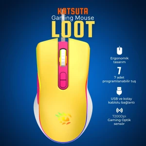T4-1665 Loot Rgb 7200DPI Makrolu Gaming Oyuncu Mouse