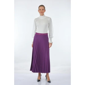 Pileli Maxi Etek - Minimalist Günlük Stil