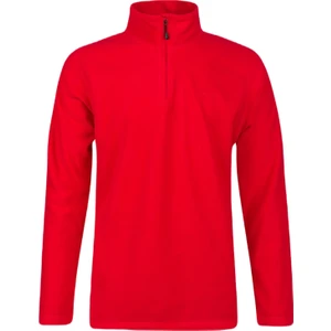 Purna Yarım Fermuarlı Erkek Polar Sweatshirt Kırmızı