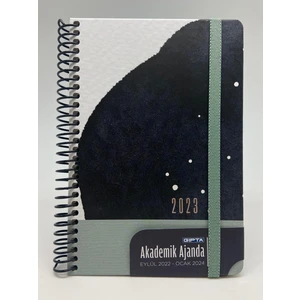 2023 Spiralli Sert Kapak Haftalık Akademik Ajanda 17X24 460-SHK
