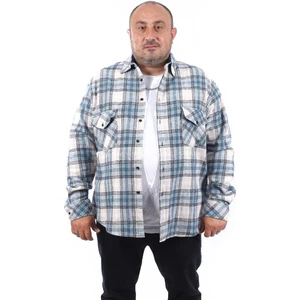 Büyük Beden Oduncu Gömlek Sportsman 22215-PETROL