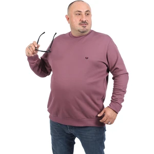 Büyük Beden Sweat Double Face Basic 22719-LILA