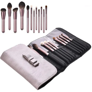 Rose Gold Özel Kıl Fırça Seti 12 Parça ve Harika Çantalı