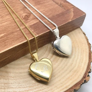 Erer Gümüş Gümüş Kalpli Kapaklı Madalyon Kolye OZD523S