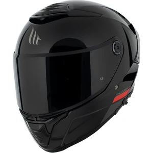 Mt Helmets Kask mt Thunder 4 Sv Solid A1 Gloss Black Şeffaf Vizör