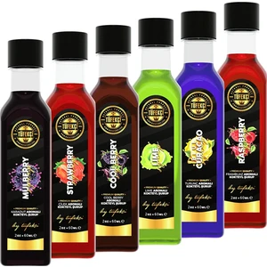 By Tüfekçi Deneme Paketi Lime + Frambuaz + Çilek + Karadut + Blue Curacao + Cool Berry 6 x 60 ml