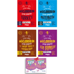 Ankara Yayıncılık 8.Sınıf LGS Türkçe Matematik Fen Inkılap Güçlendiren Soru Bankası Seti 2022