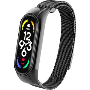 Xiaomi Mi Band 6 Mi Band 5 Kordon Metal Hasır