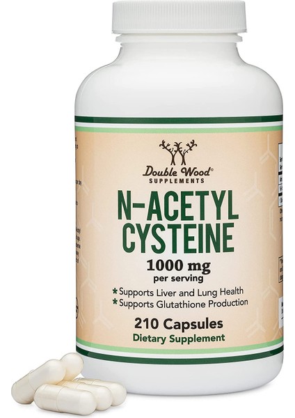 Nac N-Acetyl Cysteine 1000MG Per Serving 210 Kapsul Abd