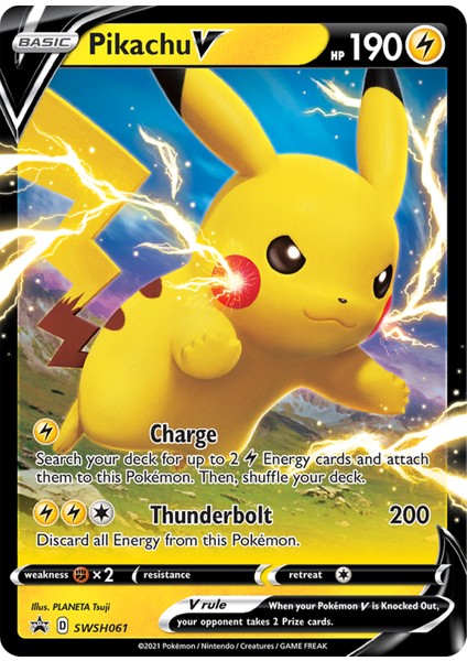Pokemon Pikachu V 190HP Kart