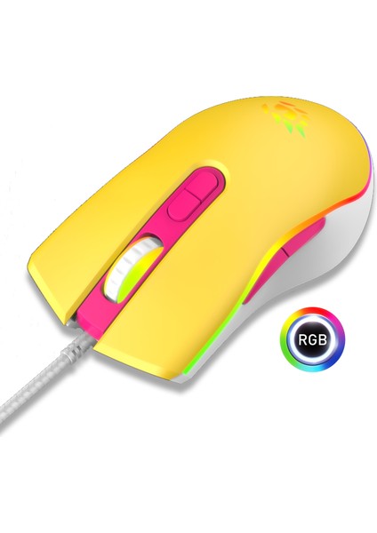 T4-1665 Loot Rgb 7200DPI Makrolu Gaming Oyuncu Mouse