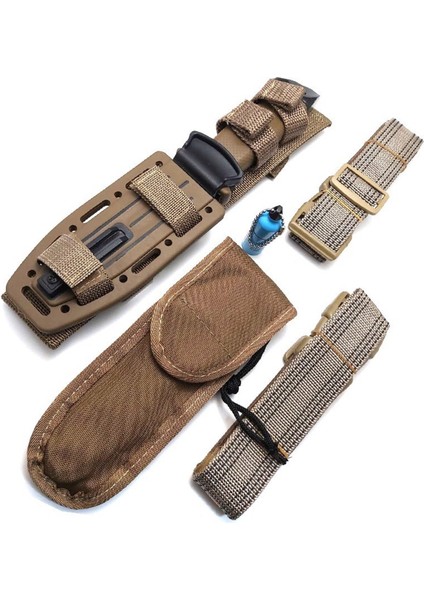 Tiger 26 cm Komple Kamp Seti Çakı Çelik Fıçı Çakmaklı