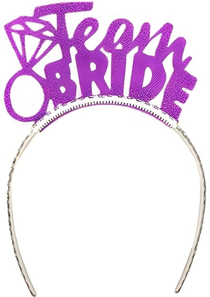 Eva Taç Team Bride-Gold-Gümüş-Pembe-Mor-Kırmızı 10 Lu Set