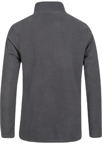 Purna Yarım Fermuarlı Erkek Polar Sweatshirt Antrasit