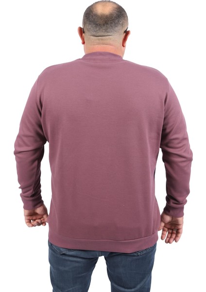 Büyük Beden V Yaka Double Face Basic 22720-LILA modelleri