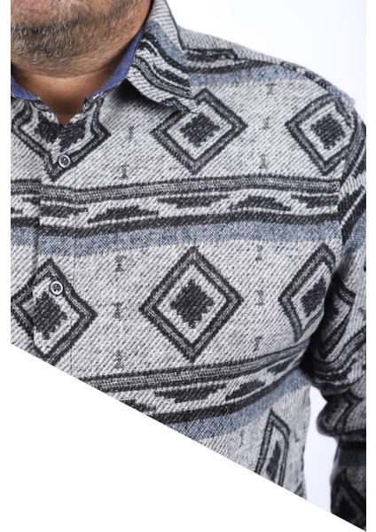 Büyük Beden Oduncu Gömlek Gray Wolves 22213-SIYAH fiyatları