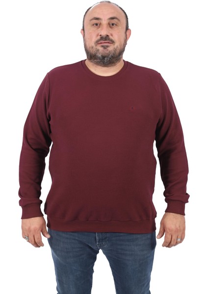 Gipeli Sweat Bisiklet Yaka Wreath 22713-BORDO